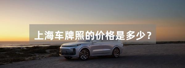 上海车牌照的价格是多少？