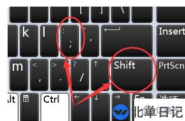 电脑上用键盘打冒号的方法